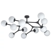Eglo MARAGALL mennyezet lámpa, G9-LED foglalattal, fényforrás tartozék, IP20 acél fekete test, matt opál üveg fehér bura | 39529