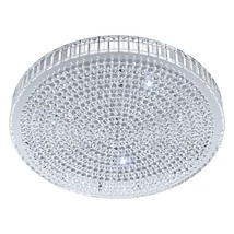 Eglo BALPARDA mennyezet lámpa, tartozék beépített LED, IP20 acél króm test, kristály áttetsző bura | 39746