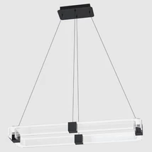 Eglo MOGETONELLO függeszték, tartozék beépített LED, IP20 acél fekete test, műanyag áttetsző bura | 39909