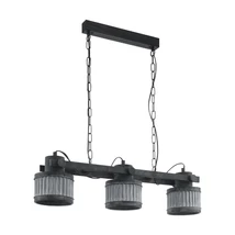 Eglo TURROCK függeszték, E27 foglalattal, fényforrás nem tartozék, IP20 acél fekete-patina szürke test | 43447