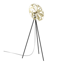 Eglo CASTANUELO állólámpa, E27 foglalattal, fényforrás nem tartozék, IP20 acél fekete-arany test | 43809