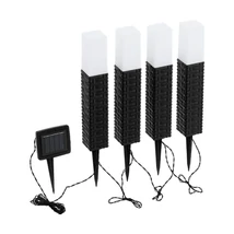 Eglo Z-SOLAR napelemes lámpa, tartozék beépített LED műanyag, fekete-barna test, műanyag, fehér bura | 48834