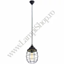 Eglo BAMPTON függeszték, E27 foglalattal, fényforrás nem tartozék, IP20 acél-fa patina barna test | 49219