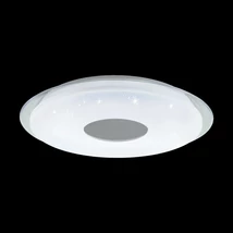 Eglo LANCIANO-Z mennyezet lámpa, tartozék beépített LED, IP20 acél fehér-áttetsző test, kristály hatású műanyag fehér-króm bura | 900083