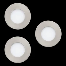 Eglo FUEVA-Z beépíthető lámpa, tartozék beépített LED, IP20-44 acél szatén nikkel test, műanyag fehér bura | 900111