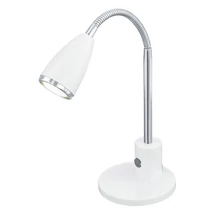 Eglo FOX asztali lámpa, GU10-LED foglalattal, fényforrás tartozék, IP20 acél fehér-króm test | 92872