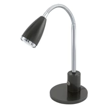 Eglo FOX asztali lámpa, GU10-LED foglalattal, fényforrás tartozék, IP20 acél antracit-króm test | 92873