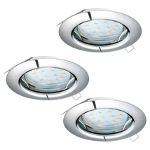 Eglo PENETO beépíthető lámpa, GU10-LED foglalattal, fényforrás tartozék, IP20 acél króm test | 94236