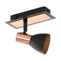 Eglo BARNHAM spot lámpa, GU10-LED foglalattal, fényforrás tartozék, IP20 acél fekete-réz test | 94584