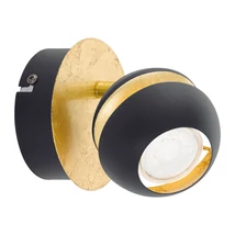 Eglo NOCITO spot lámpa, GU10-LED foglalattal, fényforrás tartozék, IP20 acél fekete-arany test | 95482