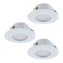 Eglo PINEDA beépíthető lámpa, tartozék beépített LED, IP20-44 műanyag fehér test | 95821