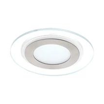 Eglo PINEDA 1 beépíthető lámpa, tartozék beépített LED, IP20 acél-műanyag fehér-nikkel test, műanyag szatén-áttetsző bura | 95932