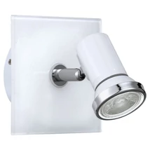 Eglo TAMARA 1 fürdőszobai spot lámpa, GU10-LED foglalattal, fényforrás tartozék, IP44 acél-üveg fehér-króm test | 95993