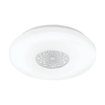 Eglo CAPASSO 1 mennyezet lámpa, tartozék beépített LED, IP20 acél fehér test, műanyag fehér-króm bura | 96026