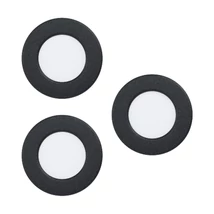 Eglo FUEVA 5 beépíthető lámpa, tartozék beépített LED, IP20 acél fekete test, műanyag fehér bura | 99146