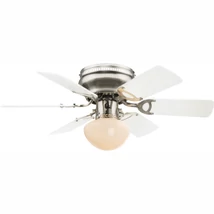 Globo UGO ventilátormatt nikkel fém fehér bútorlap E27 1x 60W (nem tartozék) IP20 - 0307W