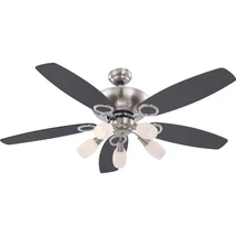 Globo JERRY ventilátormatt nikkel króm bükk bútorlap E14 5x 40W (nem tartozék) IP20 - 0337