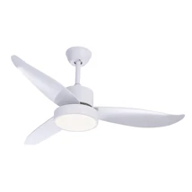 Globo RAMONA ventilátorfehér fém szatén üveg LED 1x 18W 4000K (tartozék) IP20 - 03600
