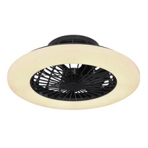Globo TRAVO mennyezeti ventilátorfekete fém csillogó opál akril LED 1x 30W (tartozék) IP20 - 03628B