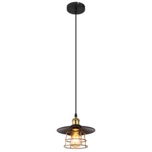 Globo VIEJO függesztékmatt fekete fém fém E27 1x 60W (nem tartozék) IP20 - 15086BH