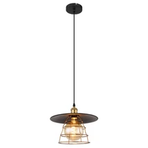Globo VIEJO függesztékmatt fekete fém fémháló E27 1x 60W (nem tartozék) IP20 - 15086BH1