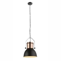 Globo KUTUM függesztékvörösréz fém fekete E27 1x 40W (nem tartozék) IP20 - 15282