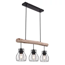 Globo MINA függesztékfekete fém fekete fém E27 3x 40W (nem tartozék) IP20 - 15326-3N