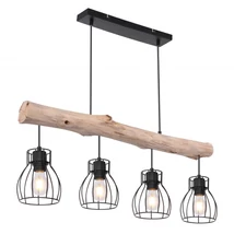 Globo MINA függesztékfekete fém fekete fém E27 4x 40W (nem tartozék) IP20 - 15326-4N