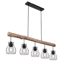 Globo MINA függesztékfekete fém fekete fém E27 5x 40W (nem tartozék) IP20 - 15326-5N