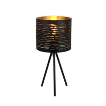Globo TUNNO asztali lámpafekete fém fekete műanyag E14 1x 25W (nem tartozék) IP20 - 15342T