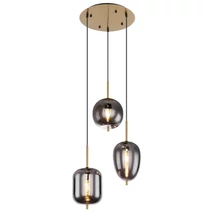 Globo BLACKY I függesztékfém üveg E14 3x 40W (nem tartozék) IP20 - 15345-3MM