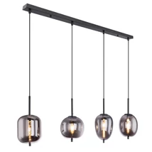 Globo BLACKY függesztékfekete fém üveg E14 4x 40W (nem tartozék) IP20 - 15345-4