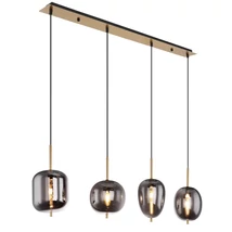 Globo BLACKY I függesztékfém üveg E14 4x 40W (nem tartozék) IP20 - 15345-4MM
