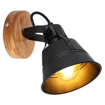 Globo GÜNTHER spotlámpabarna fa matt fekete fém E27 1x 60W (nem tartozék) IP20 - 15466S-1