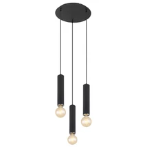 Globo MARION függesztékmatt fekete fém matt nikkel fém E27 3x 60W (nem tartozék) IP20 - 15499-3H