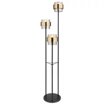 Globo MILLEY állólámpamatt fekete fém üveg E27 3x 60W (nem tartozék) IP20 - 15560S