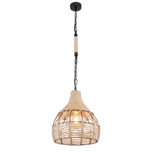 Globo HALIA függesztékmatt fekete fém barna E27 1x 60W (nem tartozék) IP20 - 15671H
