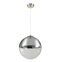 Globo VARUS függesztékmatt nikkel fém áttetsző üveg E27 1x 40W (nem tartozék) IP20 - 15851