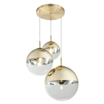 Globo VARUS függesztékarany fém áttetsző üveg E27 3x 40W (nem tartozék) IP20 - 15855-3
