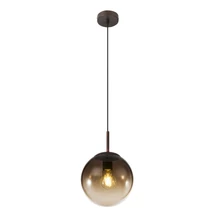 Globo VARUS függesztékbarna fém borostyán üveg E27 1x 40W (nem tartozék) IP20 - 15865