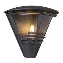 Globo SALLA kültéri fali lámpaantracit alumínium áttetsző műanyag E27 1x 60W (nem tartozék) IP44 - 32093A