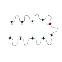 Globo NIRVANA fényfüzérfekete műanyag opál műanyag LED 10x 0,3W (tartozék) IP20 - 3407