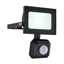 Globo HELGA kültéri fali lámpafekete alumínium áttetsző üveg LED 1x 10W 6000K (tartozék) IP44 - 34247BS
