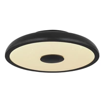 Globo RAFFY fürdőszobai mennyezet lámpafekete műanyag opál műanyag LED 1x 18W (tartozék) IP44 - 41366B