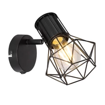 Globo PRISKA spotlámpafekete fém fekete fém E27 1x 40W (nem tartozék) IP20 - 54017-1