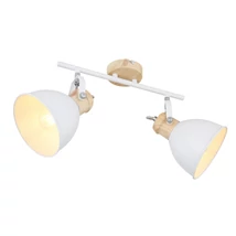 Globo WIHO spotlámpafehér fém fa hatású fém E27 2x 40W (nem tartozék) IP20 - 54018-2
