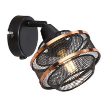 Globo BELLONA spotlámpafekete fém fekete fém E14 1x 40W (nem tartozék) IP20 - 54020-1