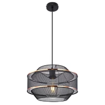 Globo BELLONA függesztékfekete fém fekete fém E27 1x 60W (nem tartozék) IP20 - 54020H1