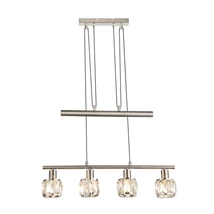 Globo KRIS függesztékmatt nikkel fém fém E14 4x 40W (nem tartozék) IP20 - 54356-4Z