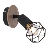 Globo XARA I spotlámpafekete fém fekete fém E14 1x 40W (nem tartozék) IP20 - 54802S-1H